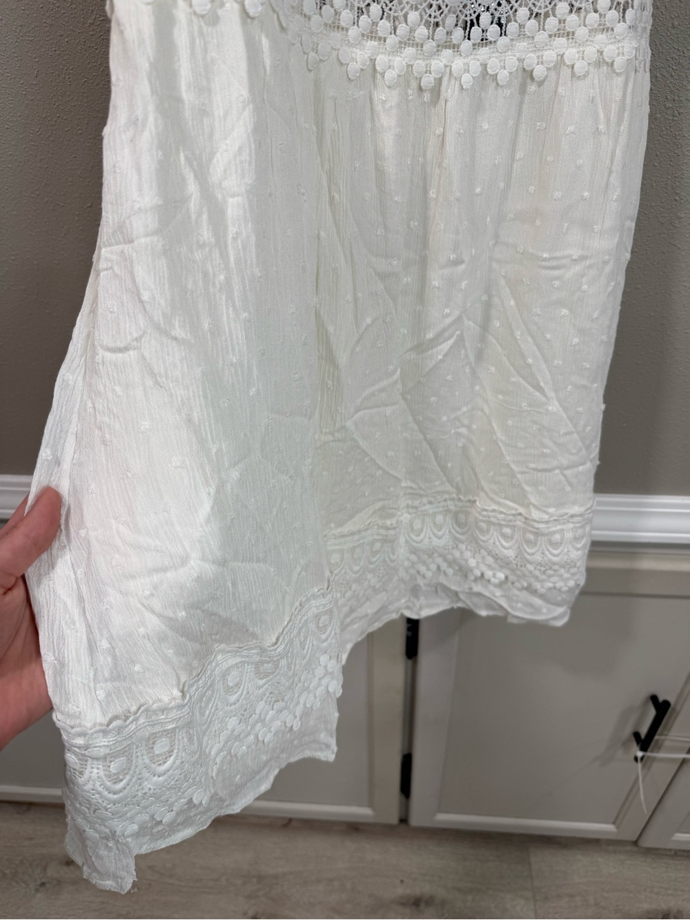 NWT Papermoon White Lace Dress - Picture 4 of 7